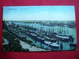 Ilustrata Hamburg - Portul si Corabii ,inc.sec.XX