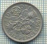 9861 MONEDA -MAREA BRITANIE - SIX PENCE -anul 1967 -starea care se vede, Europa