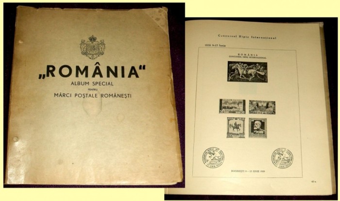 1939 Primul Album filatelic romanesc girat de George Matheescu Sinaia foto mare 1939 Primul Album filatelic romanesc girat de George Matheescu Sinaia foto mare