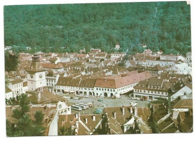 @carte postala(ilustrata)-BRASOV -Piata-23 August foto