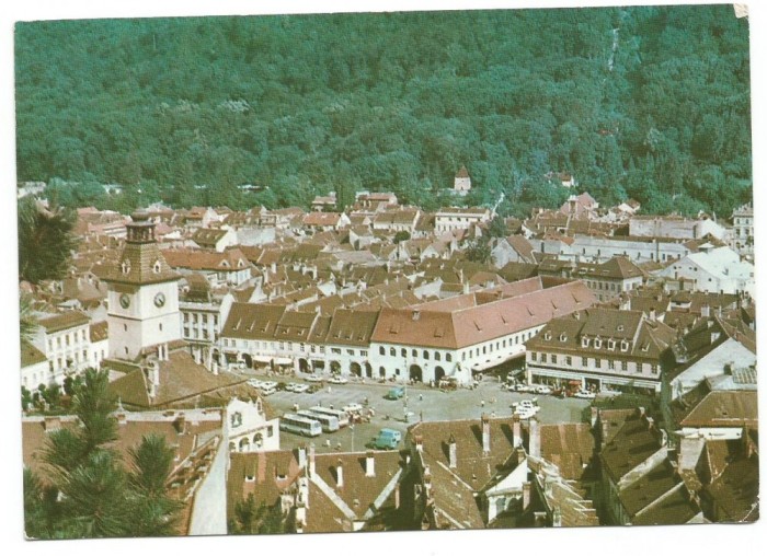 @carte postala(ilustrata)-BRASOV -Piata-23 August