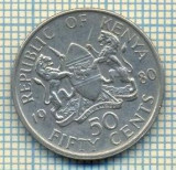 9951 MONEDA - KENYA - 50 CENTS -anul 1980 -starea care se vede, Europa