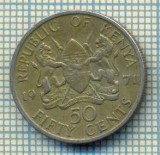 9948 MONEDA - KENYA - 50 CENTS -anul 1971 -starea care se vede