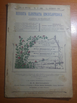 revista ilustrata enciclopedica 5 decembrie 1900-victor babes si foto pietroasa foto