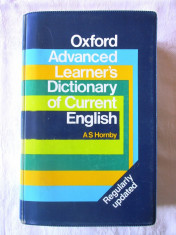 &amp;quot;OXFORD ADVANCED LEARNER&amp;#039;S DICTIONARY OF CURRENT ENGLISH&amp;quot;, A. S. Hornby foto