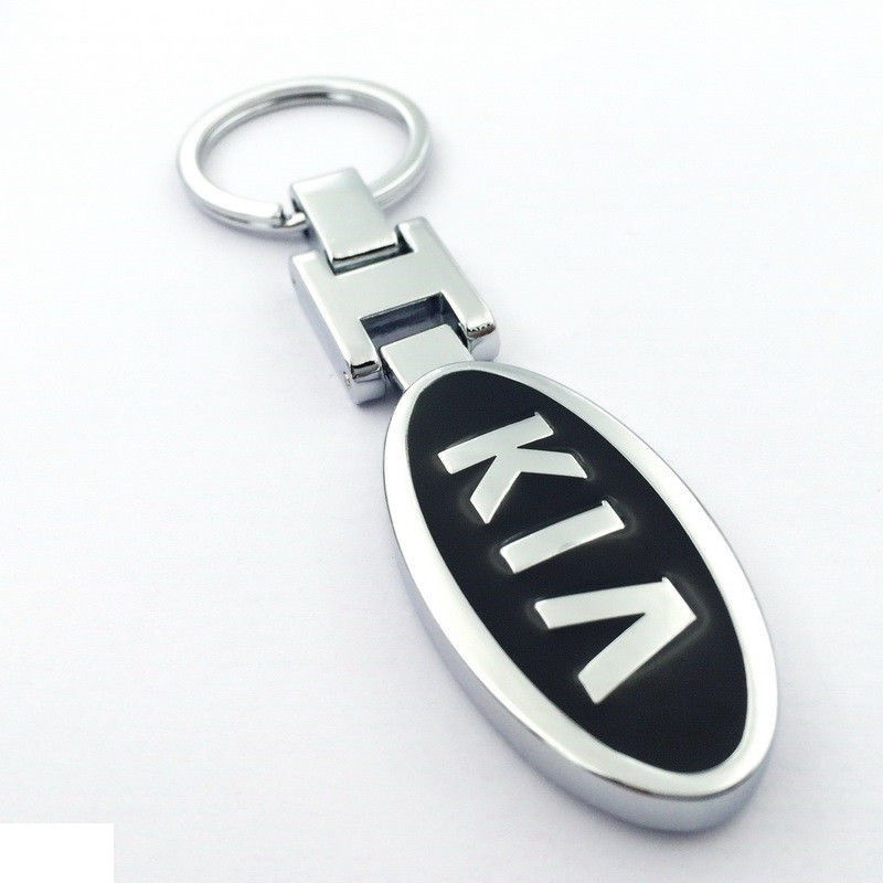 Breloc auto pentru KIA metal argintiu + ambalaj cadou | Okazii.ro