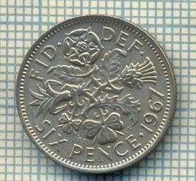 9903 MONEDA -MAREA BRITANIE - SIX PENCE -anul 1967 -starea care se vede