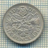 9919 MONEDA -MAREA BRITANIE - SIX PENCE -anul 1961 -starea care se vede