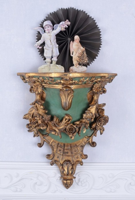 CONSOLA VENETIANA CU DIVERSE DECORATIUNI OAR583 foto mare CONSOLA VENETIANA CU DIVERSE DECORATIUNI OAR583 foto mare