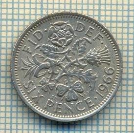 9913 MONEDA -MAREA BRITANIE - SIX PENCE -anul 1966 -starea care se vede