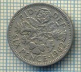 9909 MONEDA -MAREA BRITANIE - SIX PENCE -anul 1962 -starea care se vede