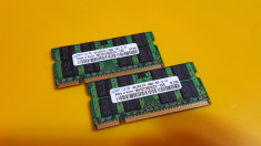 Kit 2GB DDR2 Laptop,1GBx2,Samsung,667Mhz,PC2-5300,CL5 foto