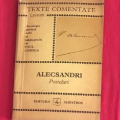 Alecsandri Pasteluri Texte Comentate Paul Cornea