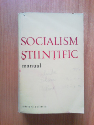 n7 Socialism Stiintific - manual - Colectiv foto