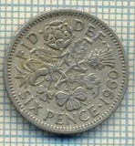9906 MONEDA -MAREA BRITANIE - SIX PENCE -anul 1960 -starea care se vede