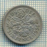 9900 MONEDA -MAREA BRITANIE - SIX PENCE -anul 1956 -starea care se vede