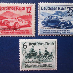 TIMBRE GERMANIA REICHI=SERIE NEUZATA BERLIN 1939 CU SUPRATIPAR