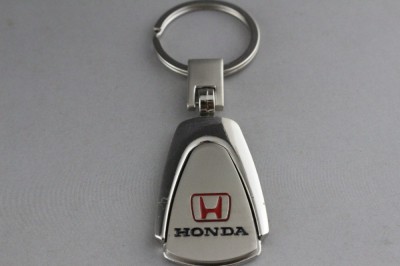 Breloc auto pentru HONDA metalic argintiu + cutie simpla cadou foto
