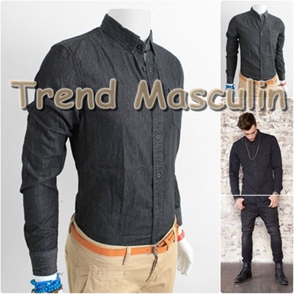 Camasa Barbati Slim Fit Cambrata Casual Eleganta Blug Neagra Allblack Camasa Barbati Slim Fit Cambrata Casual Eleganta Blug Neagra Allblack
