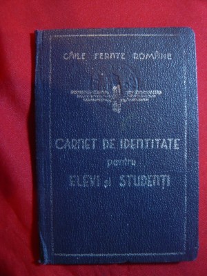 Carnet de Identitate cu cupoane calatorie CFR pt. elevi si studenti foto