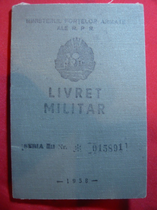 Livret Militar 1958