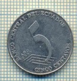 10074 MONEDA - ECUADOR - 5 CENTAVOS -anul 2000 -starea care se vede, America Centrala si de Sud