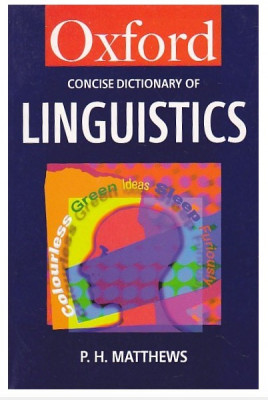 THE CONCISE OXFORD DICTIONARY OF LINGUISTICS foto