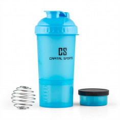 Capital Sports Shakster, albastru, 600 ml, shaker pentru bautura cu proteine foto