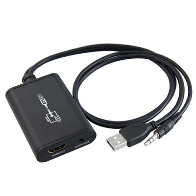 Placa video pe usb, Convertor USB + audio la HDMI / DVI foto