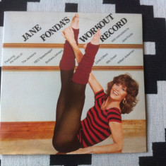 jane fonda jane fonda's workout record aerobic 2 lp disc vinyl muzica pop disco