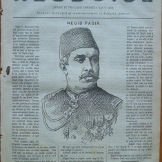 Ziarul Resboiul , nr. 17 , 1877 , gravura ; Negib Pasa