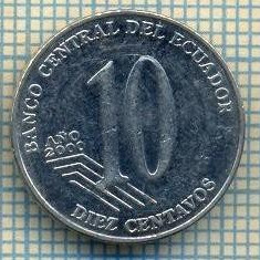 10083 MONEDA - ECUADOR - 10 CENTAVOS -anul 2000 -starea care se vede