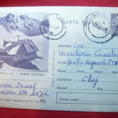 Carte Postala ilustrata circulat- Cabana Balea Lac- Muntii Fagaras 134/1965