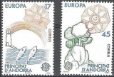Europa-cept 1986 - Andorra Spaniola 2v.neuzat,perfecta stare(z)