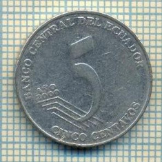 10075 MONEDA - ECUADOR - 5 CENTAVOS -anul 2000 -starea care se vede