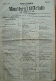 Cumpara ieftin Principatele Unite , Monitorul oficial al Moldovei , Iasi , nr. 347 , 1861