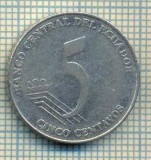 10076 MONEDA - ECUADOR - 5 CENTAVOS -anul 2000 -starea care se vede, America Centrala si de Sud