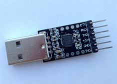 CP2102 USB serial TTL UART 6 PIN converter 3.3V 5V + 6 cabluri Female-F (c.1584) foto