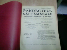 PANDECTELE SAPTAMANALE - 1936 foto