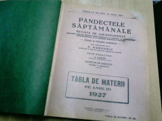 PANDECTELE SAPTAMANALE - 1927 foto