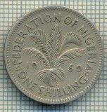 10090 MONEDA - NIGERIA(PROTECTORAT)- ONE SHILLING-anul 1959-starea care se vede, Africa