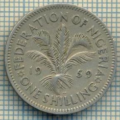 10090 MONEDA - NIGERIA(PROTECTORAT)- ONE SHILLING-anul 1959-starea care se vede