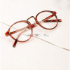 Ochelari Retro Fantezie Animal Print, Lentile Transparente - Rame Ochi de Pisica, Cadou