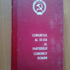 n7 Congresul Al Ix-lea Al Partidului Comunist Roman
