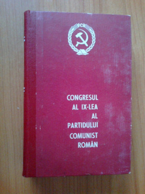 n7 Congresul Al Ix-lea Al Partidului Comunist Roman foto
