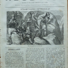 Ziarul Resboiul , nr. 31 , 1877 , gravura ; Stramtoarea Ostrogului