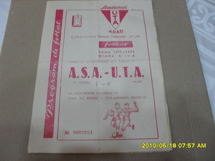 program UTA - ASA Tg. Mures