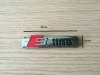Emblema S-Line Audi, Grila Radiator, Metal Nichel, 90mm
