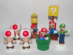 Lot colectie 7 figurine Nintendo - Mario - Luigi - Toad foto