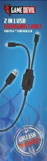 Game Devil 2 In 1 Usb Charging Cable Ps4 foto